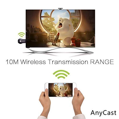 Anycast Wireless WiFi 1080P HDMI Display TV Dongle Receiver Supports Windows iOS, Android - Black - Image 3