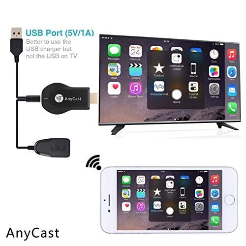 Anycast Wireless WiFi 1080P HDMI Display TV Dongle Receiver Supports Windows iOS, Android - Black - Image 4