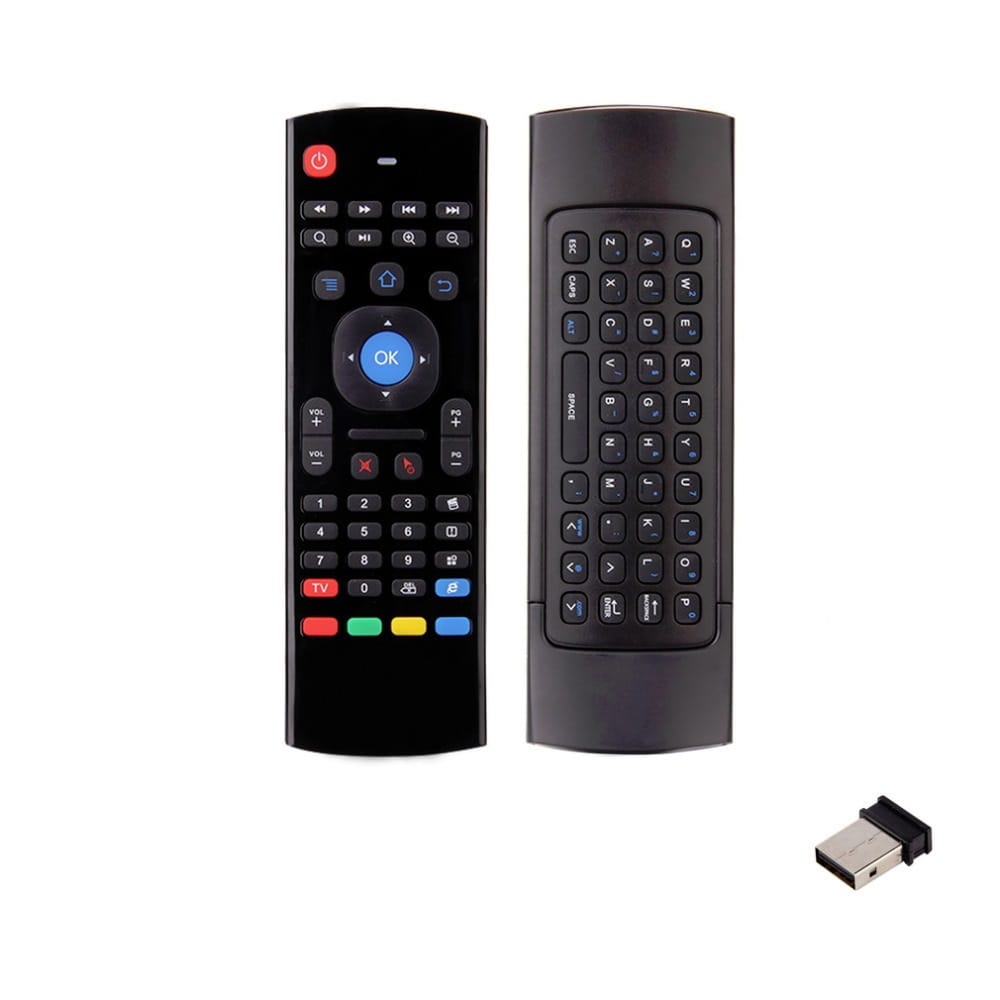 Airmouse/ Mini Wireless Keyboard/ Multifunction Infrared Remote For Android Smart TV Box/ IPTV/ Mini PC HTPC/ PC Windows - Black