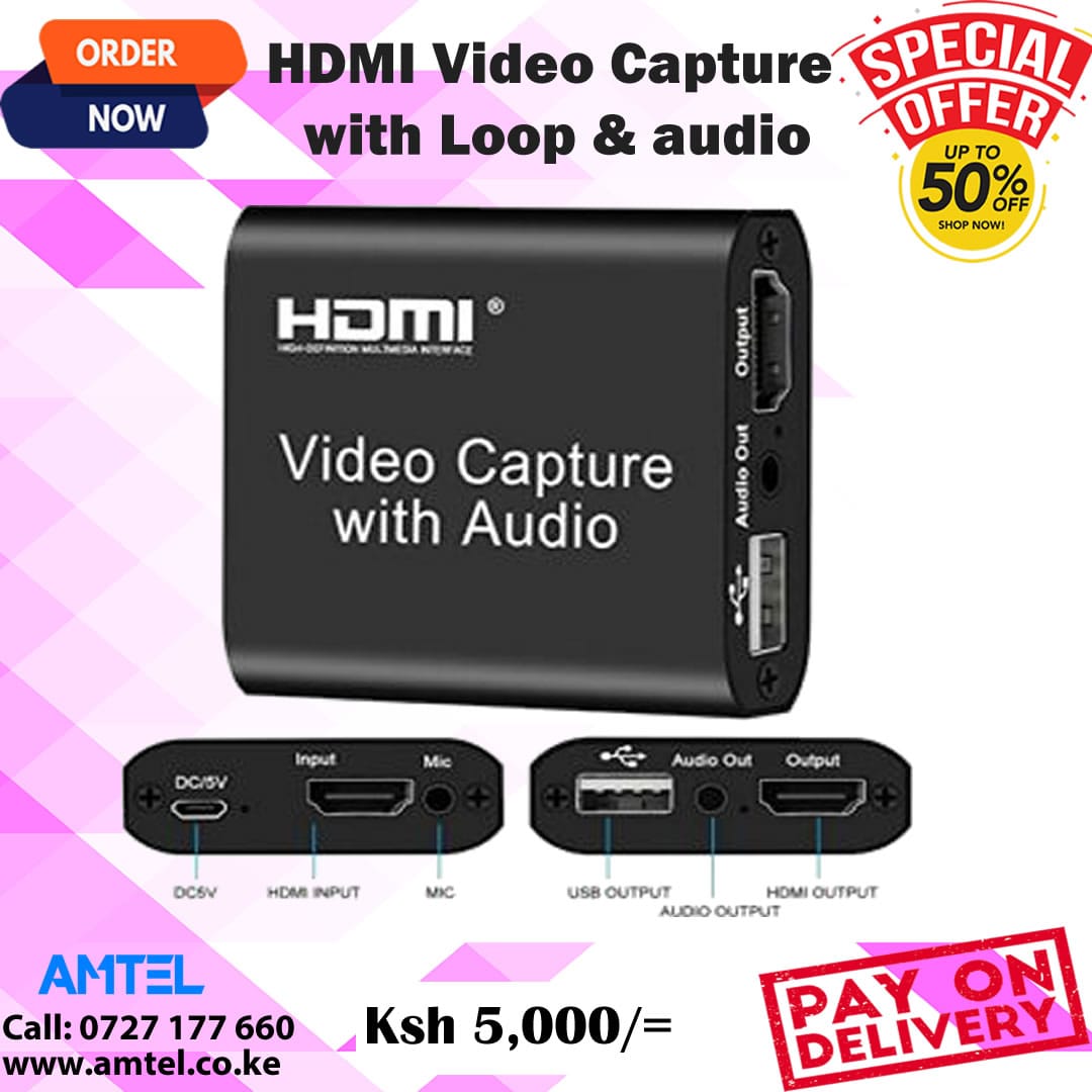 Video Card Capture HDMI Video Capture With Loop Out USB 3.0 in Nairobi Kenya
